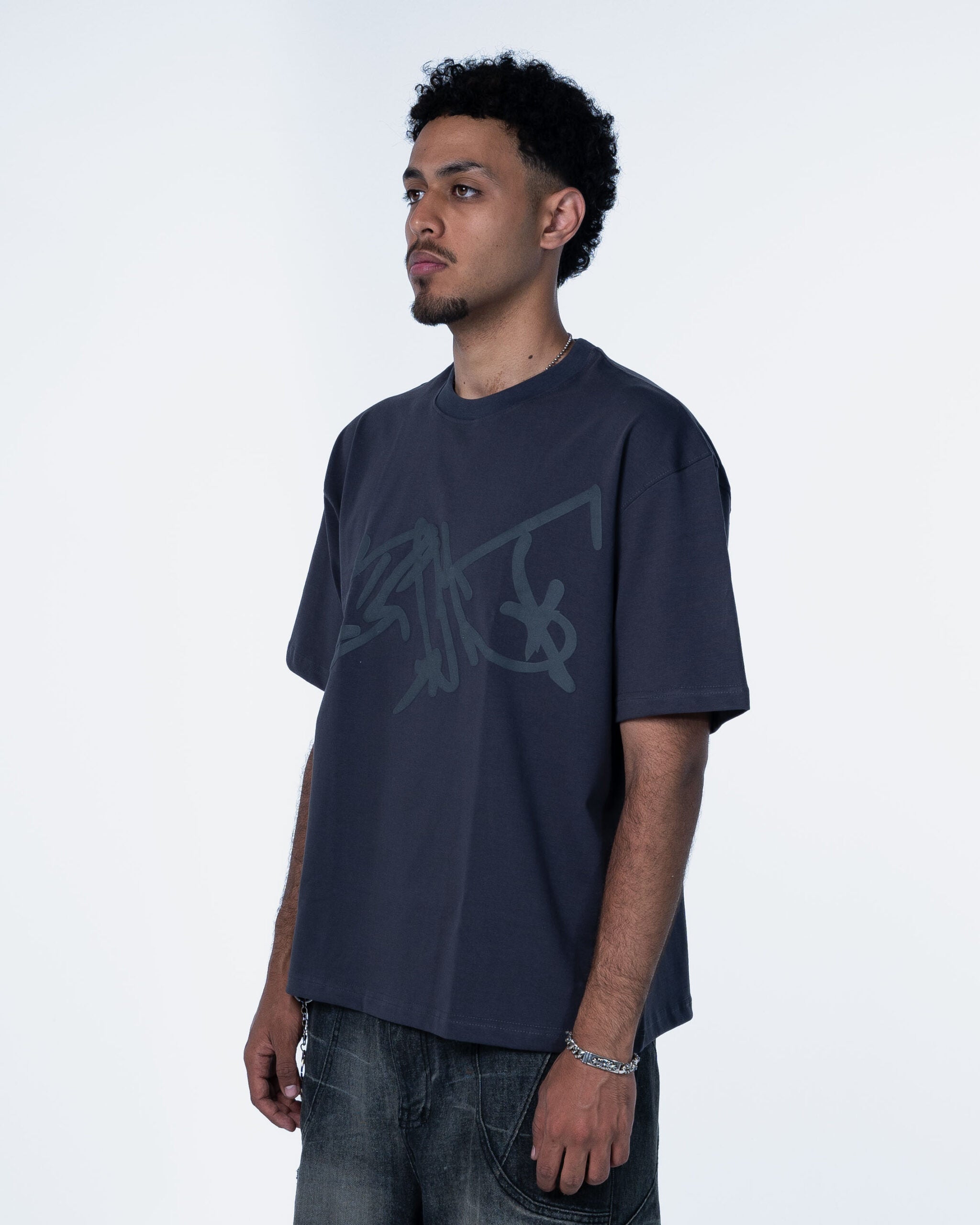 GRAY PUFFY T-SHIRT