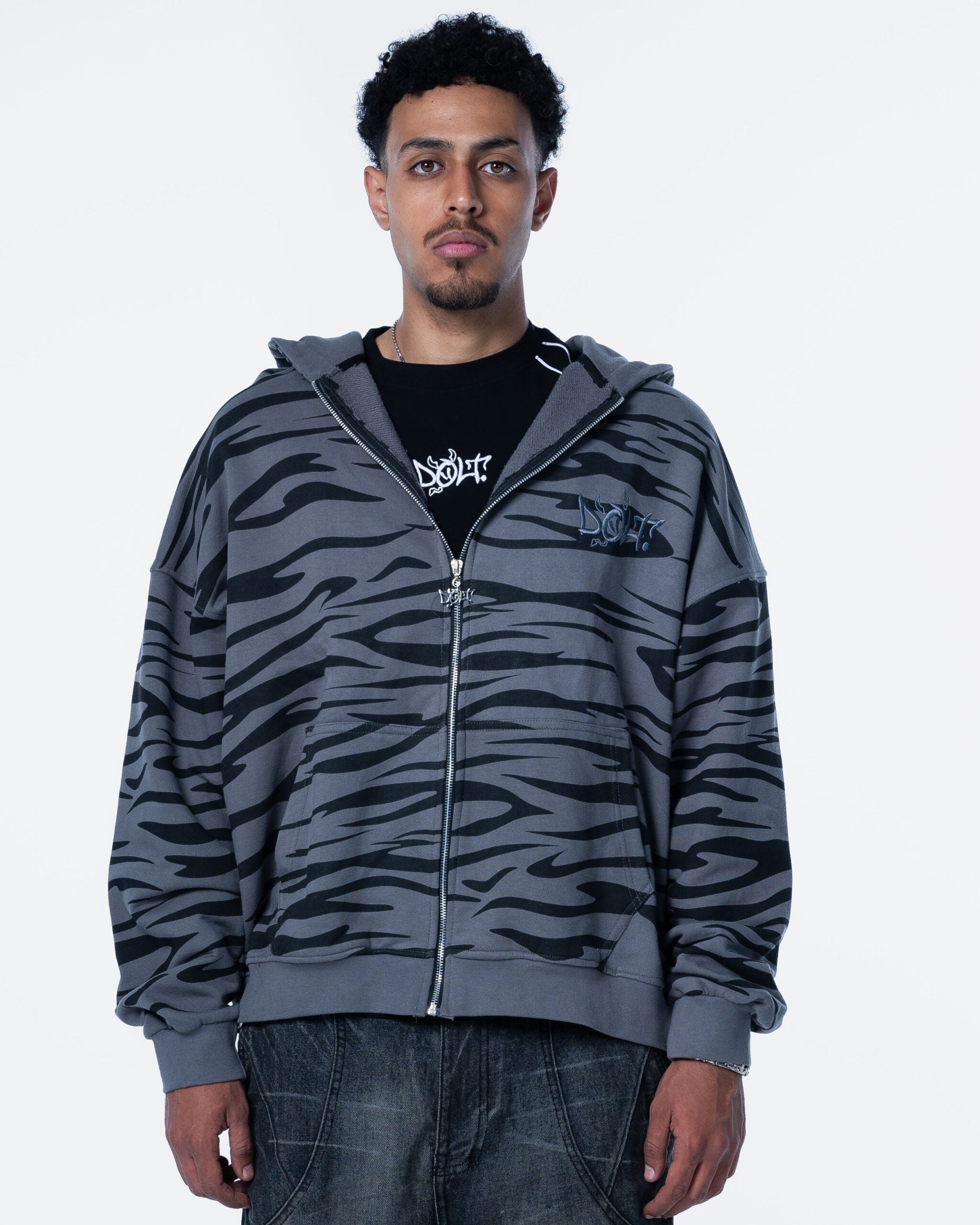 ZEBRA ZIP GRAY