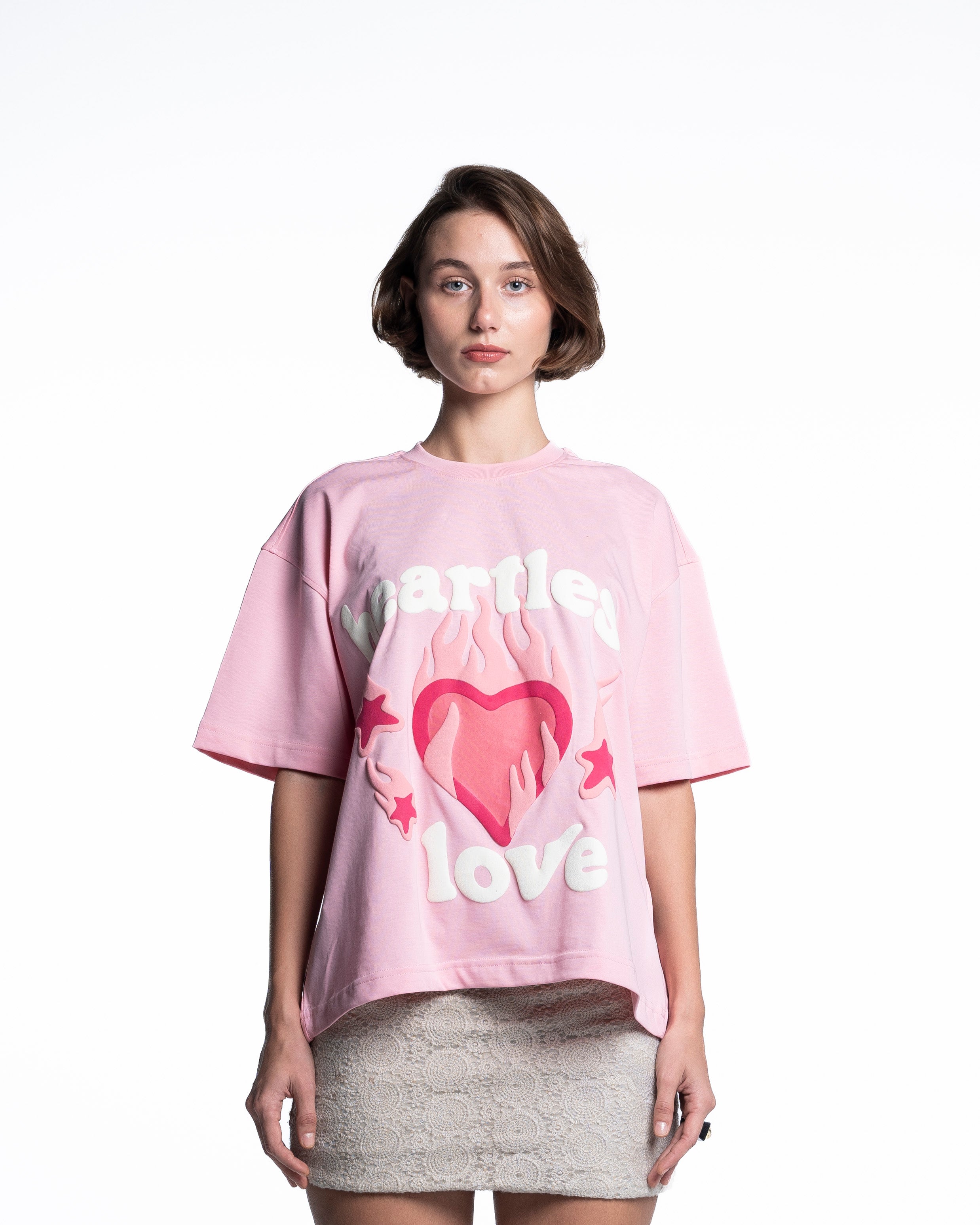PINK HEARTLESS T-SHIRT