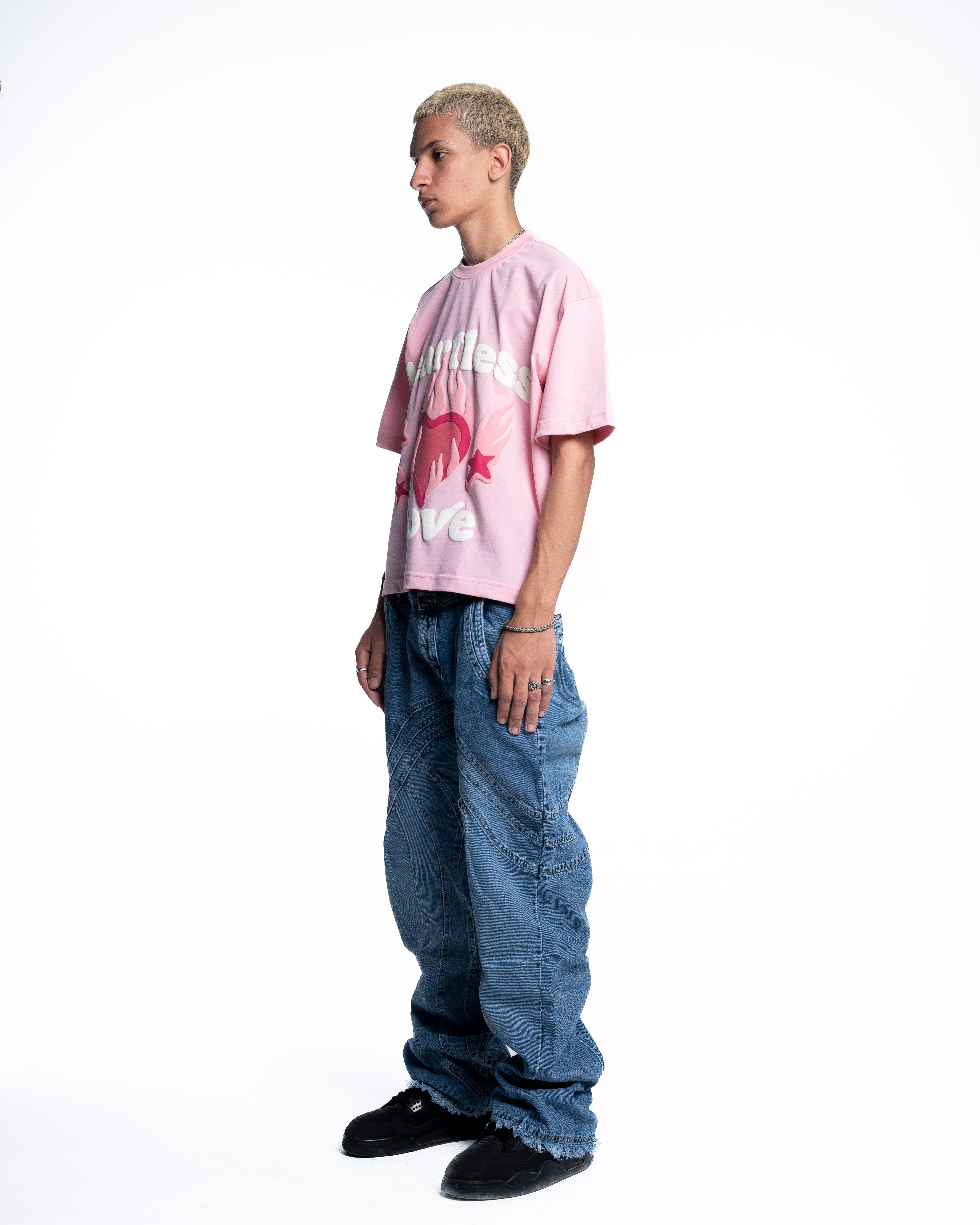 PINK HEARTLESS T-SHIRT